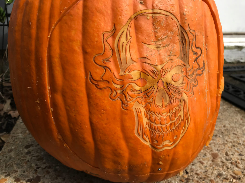 Laser cutting pumkins
