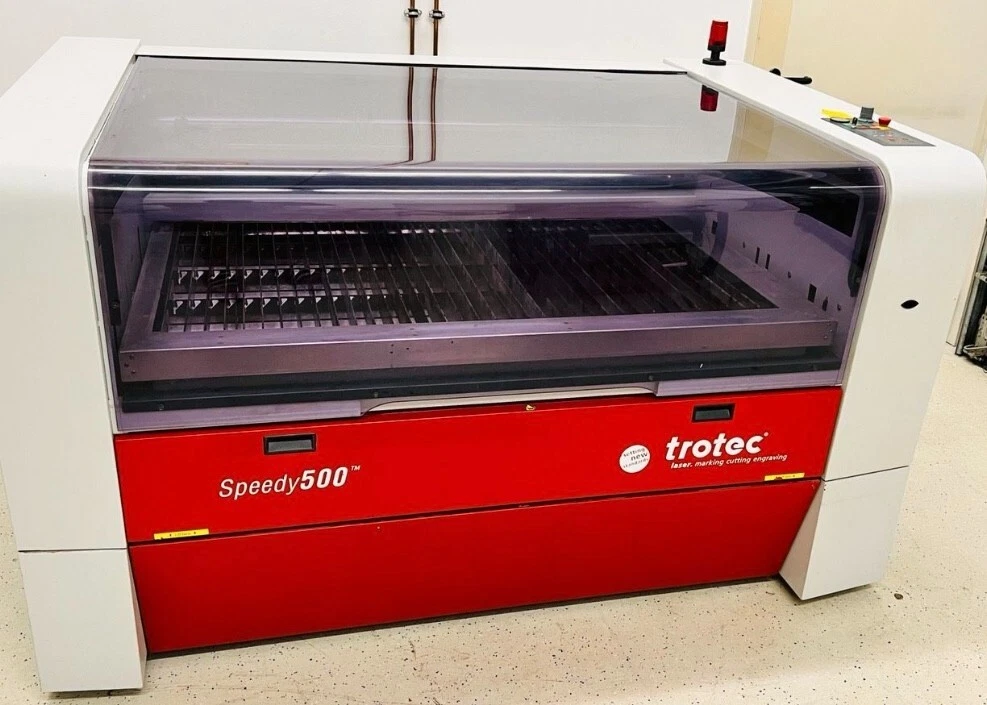 Industrial Trotec laser cutter for laser cutting and laser engraving at Kalamazoo Makerspace laser shop